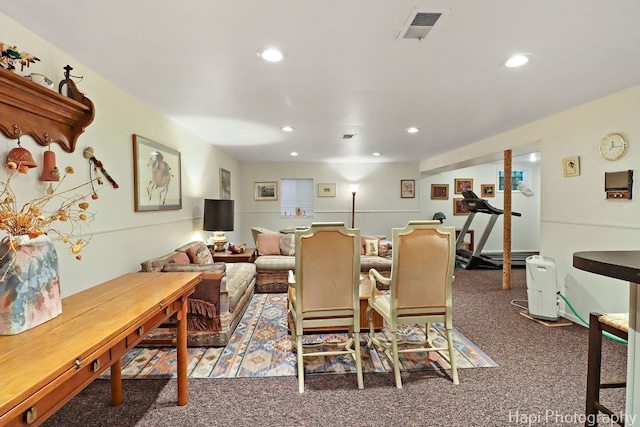1704 Wildberry Dr Unit F, Glenview, IL 60025 - carpeted dining area featuring recessed lighting