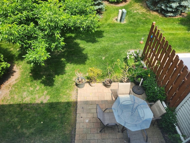 152 W Chatham Ln, Round Lake, IL 60073 - view of grassy yard with a patio