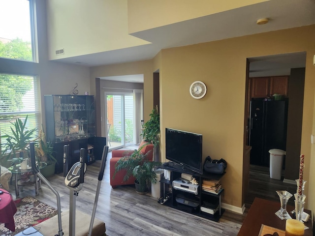152 W Chatham Ln, Round Lake, IL 60073 - living room featuring wood finished floors
