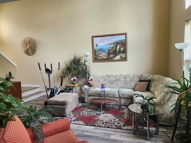 152 W Chatham Ln, Round Lake, IL 60073 - living area featuring wood finished floors