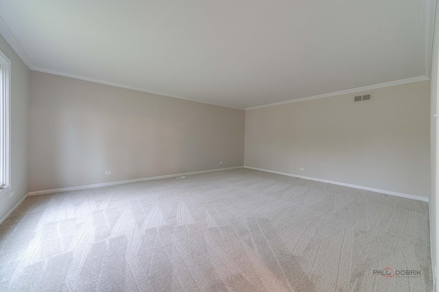 15 Highview Cir, Hawthorn Woods, IL 60047 - unfurnished room featuring ornamental molding, baseboards, and light carpet