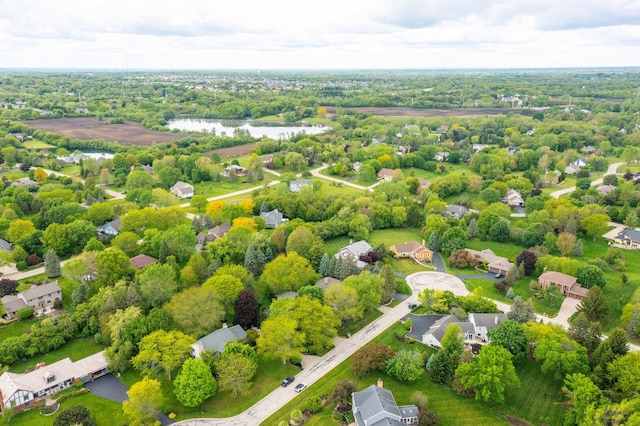 15 Highview Cir, Hawthorn Woods, IL 60047 - aerial perspective of suburban area with a large body of water