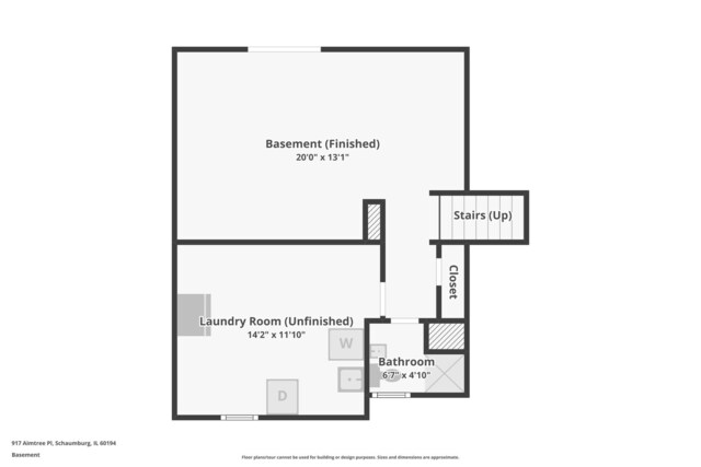 917 Aimtree Pl, Schaumburg, IL 60194 - back of property featuring a patio area