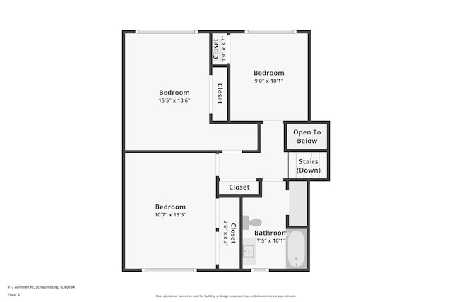 917 Aimtree Pl, Schaumburg, IL 60194 - room layout
