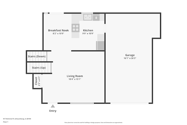 917 Aimtree Pl, Schaumburg, IL 60194 - room layout