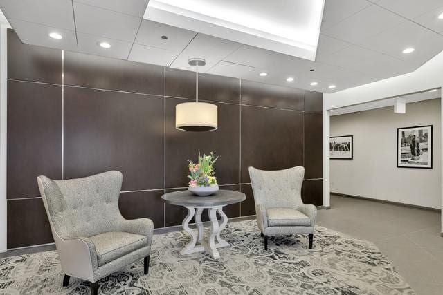 720 W Randolph St Unit 707, Chicago, IL 60661 - living area with recessed lighting and baseboards