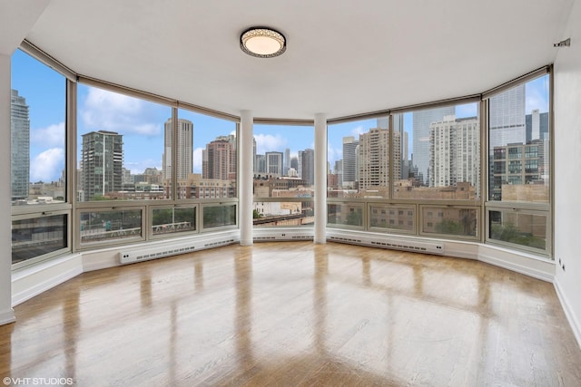 720 W Randolph St Unit 707, Chicago, IL 60661 - unfurnished sunroom featuring a view of skyline