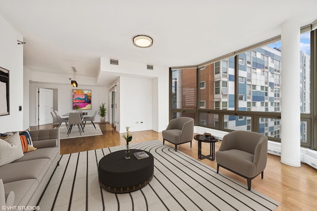 720 W Randolph St Unit 707, Chicago, IL 60661 - living area featuring wood finished floors