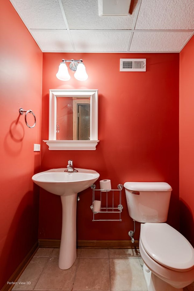 3018 Coastal Dr, Aurora, IL 60503 - half bathroom featuring toilet and baseboards