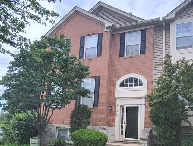 221 Willow Blvd, Willow Springs, IL 60480 - view of property featuring brick siding and entry steps