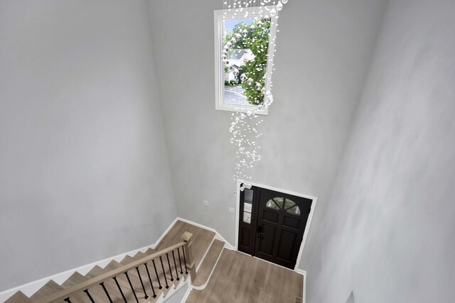 5701 Foxgate Ln, Hinsdale, IL 60521 - foyer with wood finished floors and stairs