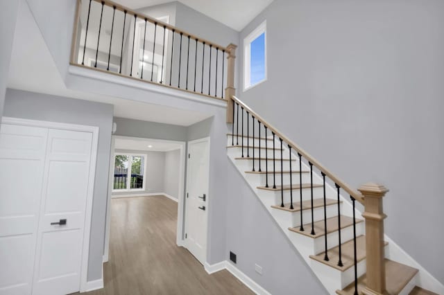 5701 Foxgate Ln, Hinsdale, IL 60521 - stairway with wood finished floors and baseboards