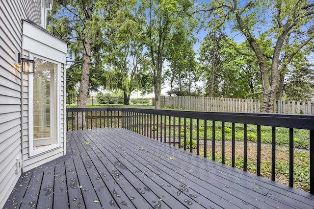5701 Foxgate Ln, Hinsdale, IL 60521 - wooden terrace featuring a fenced backyard