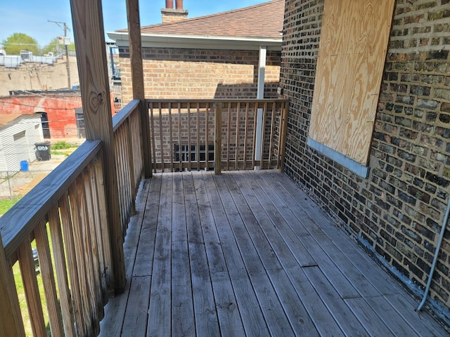 6342 S Eberhart Ave, Chicago, IL 60637 - view of wooden terrace