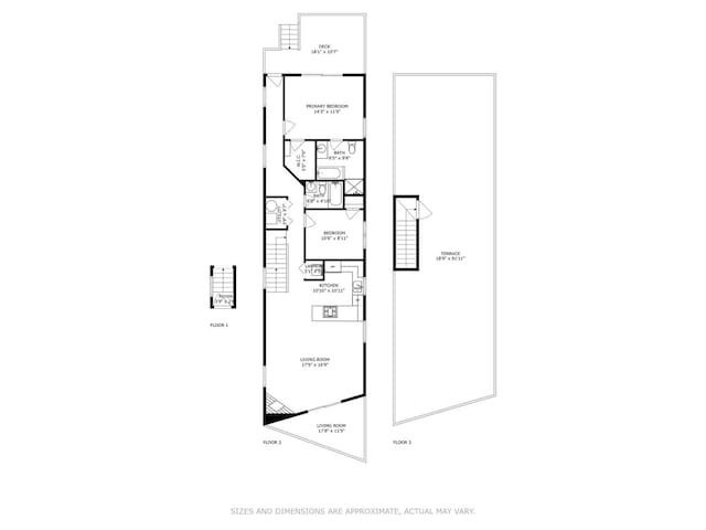 2538 W Flournoy St Unit 3, Chicago, IL 60612 - view of property floor plan