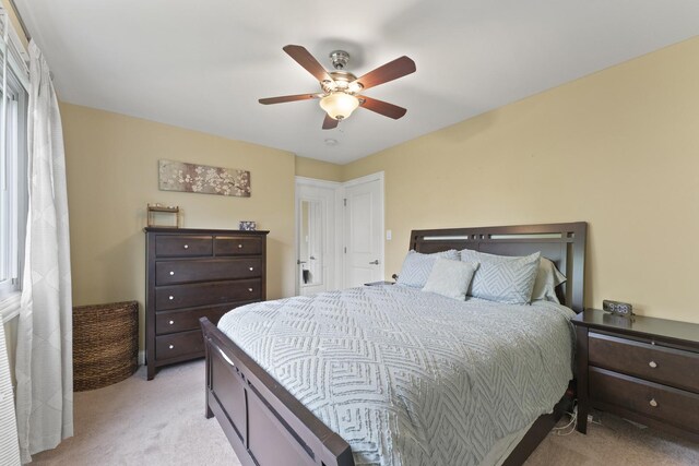 1122 N Cardinal Dr, Palatine, IL 60074 - carpeted bedroom with a ceiling fan
