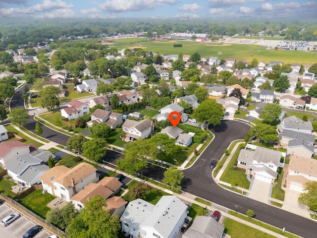 1122 N Cardinal Dr, Palatine, IL 60074 - aerial perspective of suburban area with a local golf course