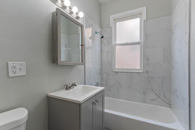 8307 S Morgan St, Chicago, IL 60620 - full bathroom with toilet, vanity, healthy amount of natural light, and shower / bath combination