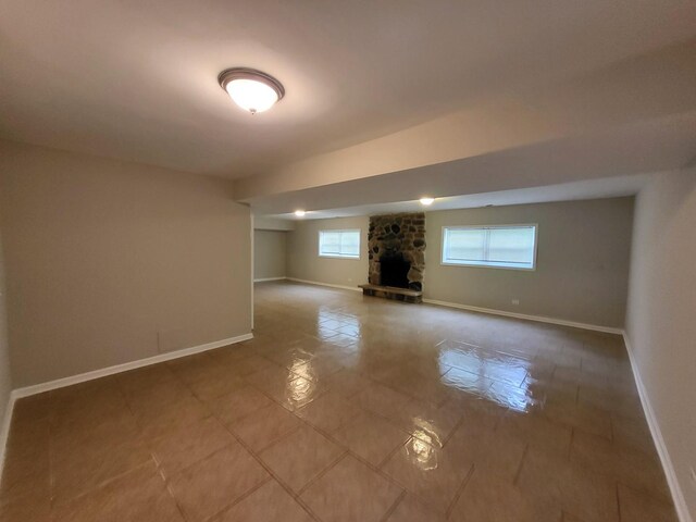 2913 Balmoral Cres, Flossmoor, IL 60422 - tiled empty room with baseboards