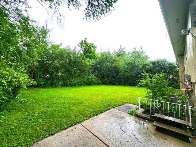 2913 Balmoral Cres, Flossmoor, IL 60422 - back of house with brick siding, board and batten siding, a patio area, and a chimney