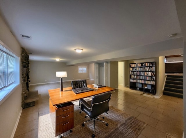 2913 Balmoral Cres, Flossmoor, IL 60422 - office space featuring tile patterned flooring