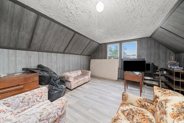 6108 S Honore St, Chicago, IL 60636 - interior space with lofted ceiling, light wood finished floors, wood walls, and a desk
