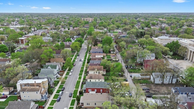 6108 S Honore St, Chicago, IL 60636 - aerial view of property and surrounding area featuring nearby suburban area