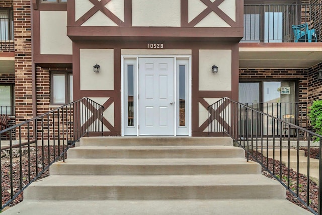 10528 Ridge Cove Dr Unit 11A, Chicago Ridge, IL 60415 - property entrance with stucco siding and brick siding
