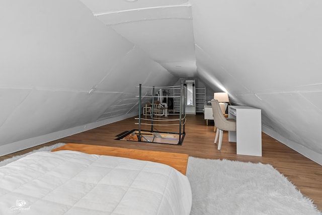 915 E Duane Blvd, Kankakee, IL 60901 - bedroom with lofted ceiling and wood finished floors