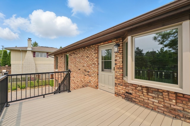 8306 Regency Ct, Willow Springs, IL 60480 - view of wooden terrace