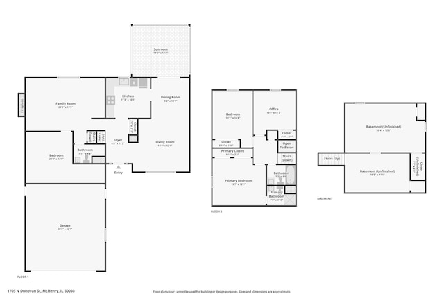 1705 N Donovan St, Mchenry, IL 60050 - home floor plan