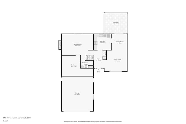 1705 N Donovan St, Mchenry, IL 60050 - property floor plan