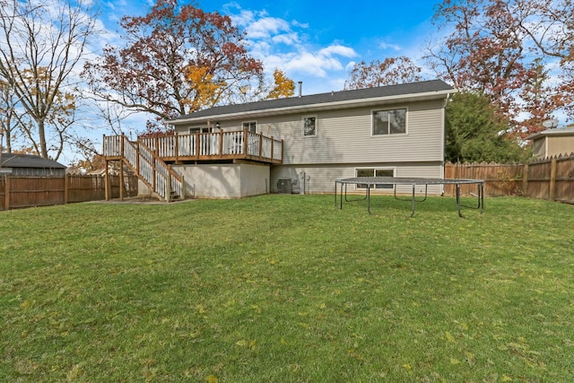 25911 W Highpoint Rd, Ingleside, IL 60041 - back of property featuring stairs and a wooden deck