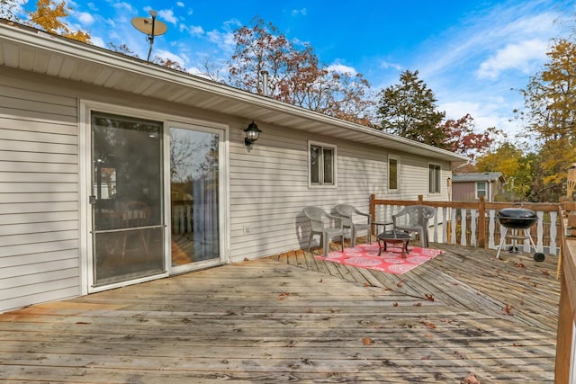 25911 W Highpoint Rd, Ingleside, IL 60041 - wooden terrace featuring grilling area