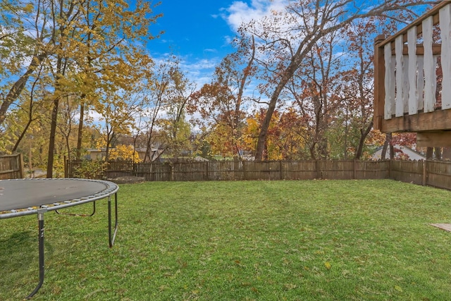 25911 W Highpoint Rd, Ingleside, IL 60041 - view of yard with a trampoline