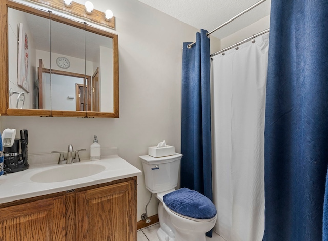 28 Old Farm S Ct, Bradley, IL 60915 - bathroom featuring vanity, tile patterned floors, and a shower with curtain