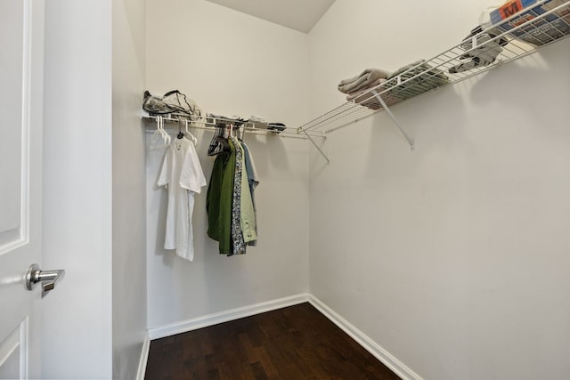 1464 S Michigan Ave Unit 2203, Chicago, IL 60605 - walk in closet featuring dark wood-type flooring