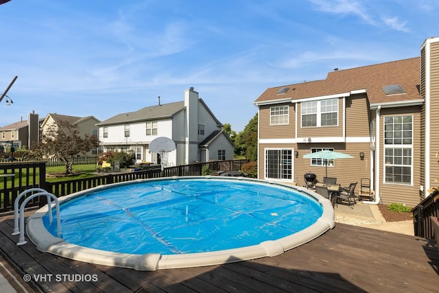 1544 Birmingham Ln, Crystal Lake, IL 60014 - view of swimming pool featuring a deck and a residential view