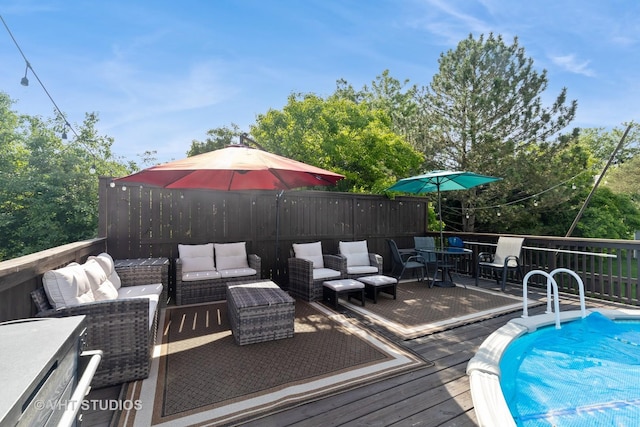 1544 Birmingham Ln, Crystal Lake, IL 60014 - deck featuring an outdoor hangout area