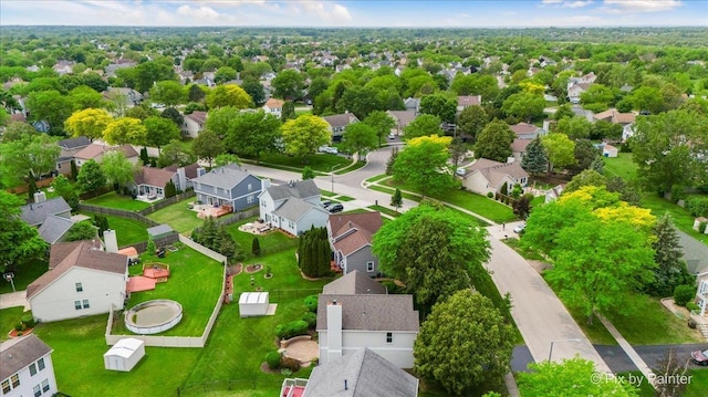 2121 Baldwin Ln, Hanover Park, IL 60133 - aerial perspective of suburban area