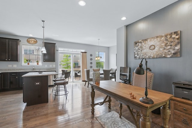 337 Bennett Dr, Carol Stream, IL 60188 - dining space with plenty of natural light, recessed lighting, and light wood-type flooring