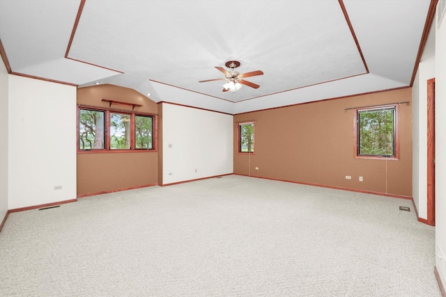9316 Pine Needle Pass, Bull Valley, IL 60097 - unfurnished room with ceiling fan, plenty of natural light, and carpet