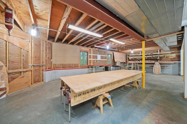 9316 Pine Needle Pass, Bull Valley, IL 60097 - basement with a workshop area