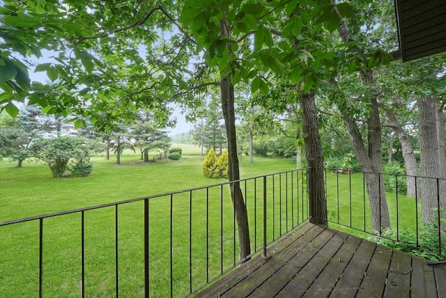 9316 Pine Needle Pass, Bull Valley, IL 60097 - deck featuring a lawn