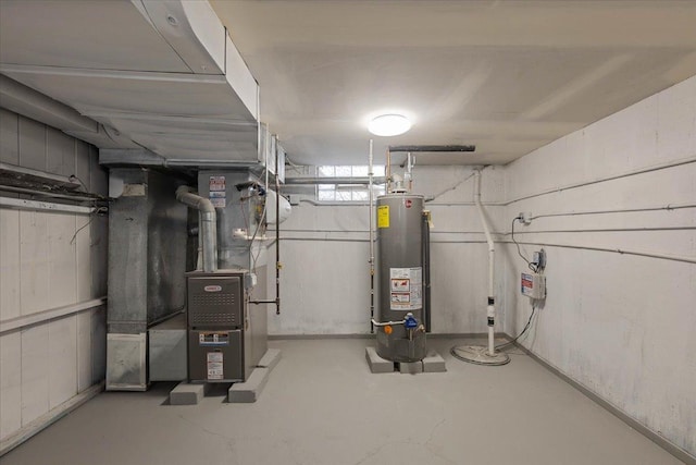 7241 N Kilpatrick Ave, Lincolnwood, IL 60712 - utility room featuring water heater and heating unit