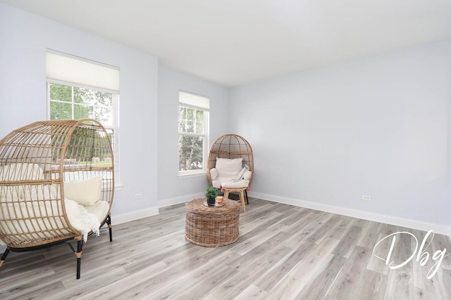1943 Lily Ln, Round Lake, IL 60073 - living area with light wood-style flooring and baseboards