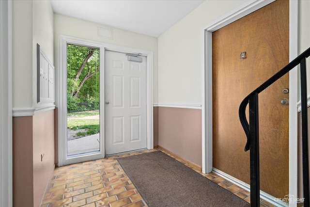 506 Taylor Ave Unit A, Glen Ellyn, IL 60137 - entryway with brick floors
