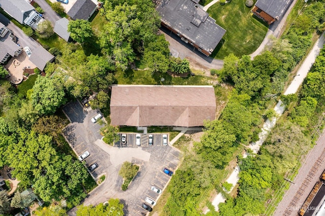 506 Taylor Ave Unit A, Glen Ellyn, IL 60137 - aerial view of property and surrounding area with nearby suburban area