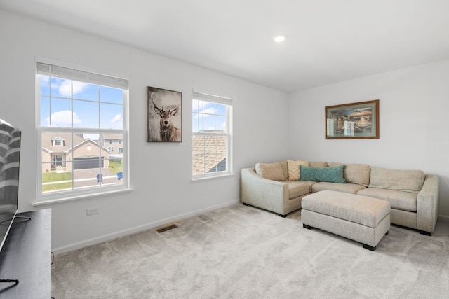 219 Conway St, Elburn, IL 60119 - living area featuring carpet flooring and recessed lighting