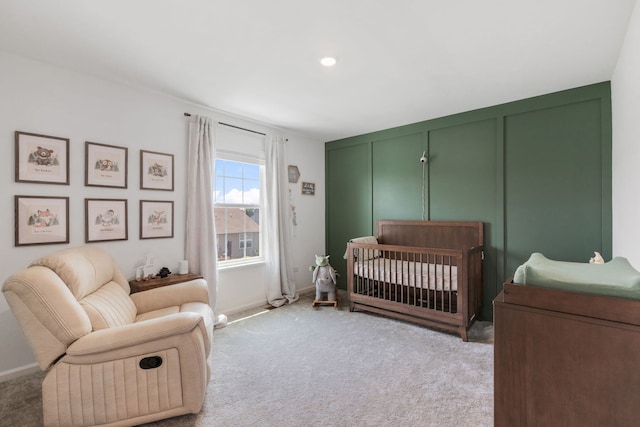 219 Conway St, Elburn, IL 60119 - carpeted bedroom featuring baseboards and a nursery area